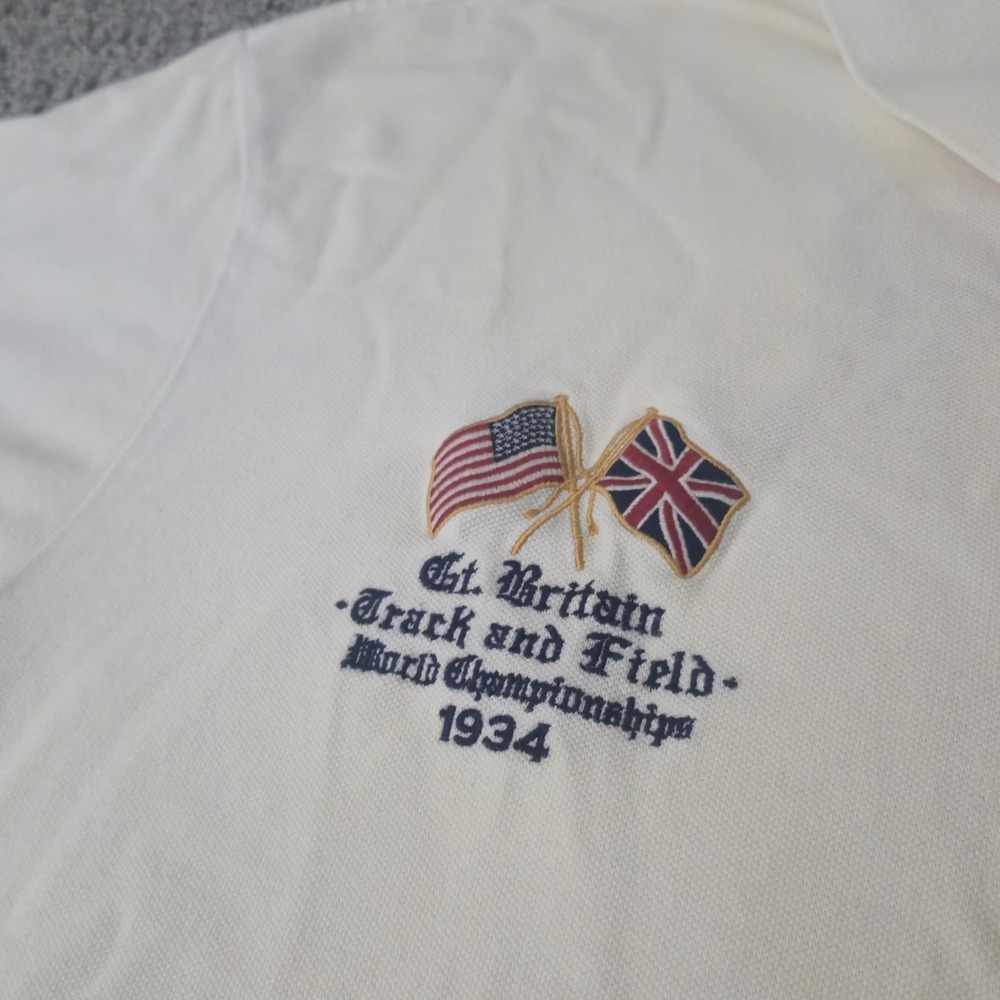 Polo Ralph Lauren Great Britain Track World Championship Big Pony Shirt Men 2XLT - Picture 3 of 10